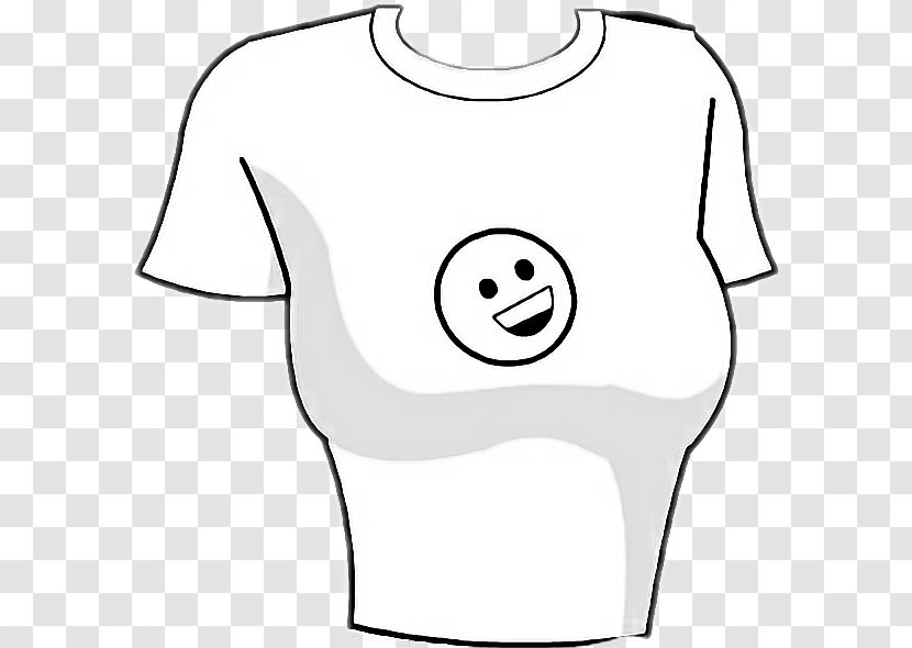 T-shirt Clip Art Sleeve Human Behavior Smiley - Silhouette Transparent PNG