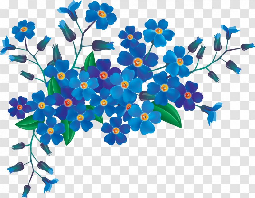 Flower Royalty-free Clip Art - Bud - Blue Transparent PNG