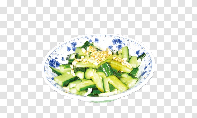 Vegetarian Cuisine Cucumber Melon Hot And Sour Soup Salad - Side Dish - Picture Transparent PNG