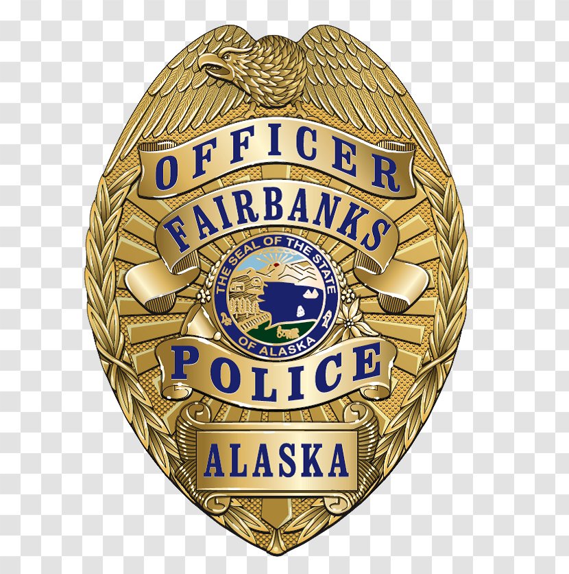 Fairbanks Police Department Officer Badge - Community Policing - Badges Transparent PNG