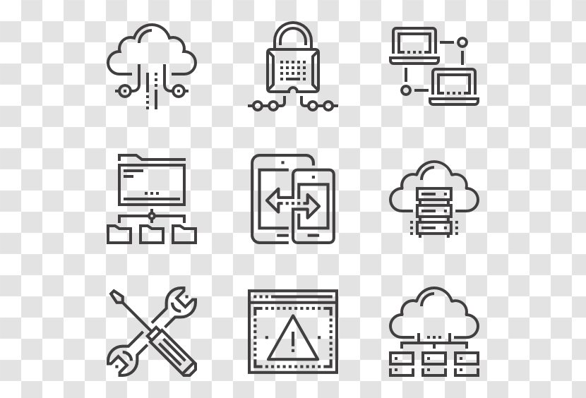 Cloud Computing Computer Network - Area - Chart Transparent PNG