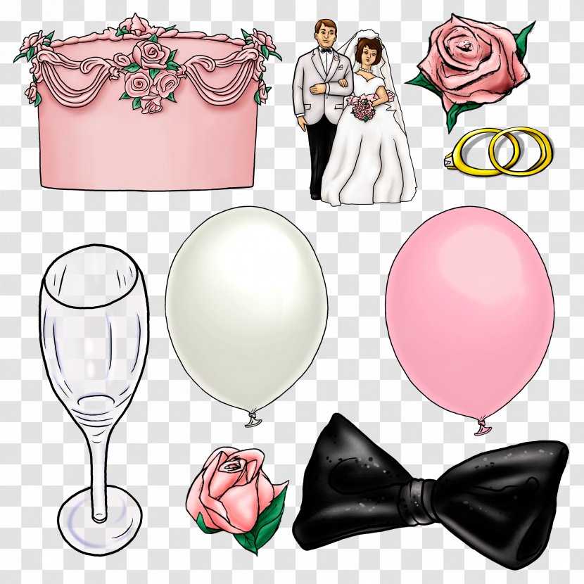 Marriage Significant Other Couple Cartoon - Wine Glass - Married Transparent PNG