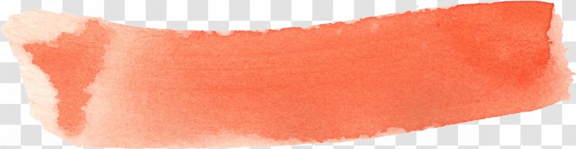 Watercolor Painting Clip Art - Stroke - Peach Transparent PNG