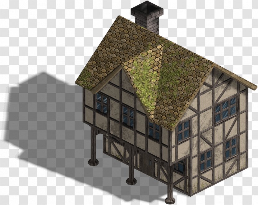 Minecraft Building Sprite House Video Game - Hut - Medieval Transparent PNG