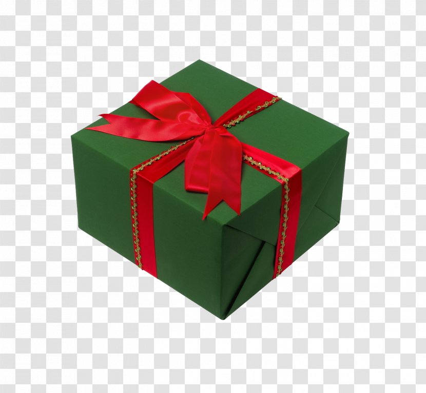 Gift Box Green Computer File - Ribbon Transparent PNG