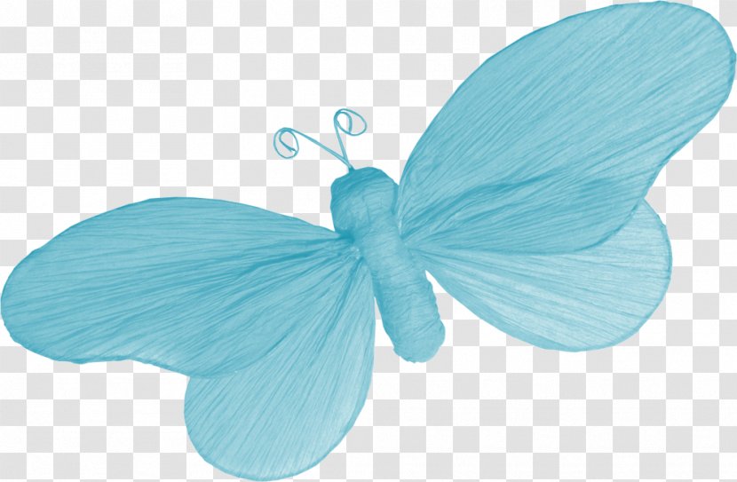 Drawing Watercolor Painting Clip Art - Turquoise - Beautiful Blue Butterfly Transparent PNG