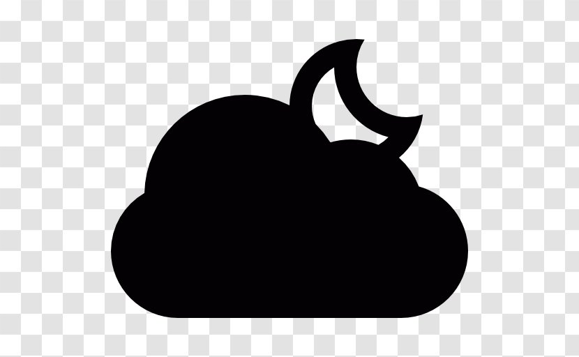 Download Cloud - Black And White - Cloudy Night Transparent PNG