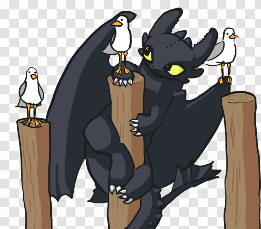 Toothless Fan Art Cartoon Character - Flightless Bird American Mouth Transparent PNG