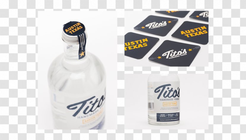 Tito's Vodka Bottle Distillation Drink - Packaging And Labeling Transparent PNG