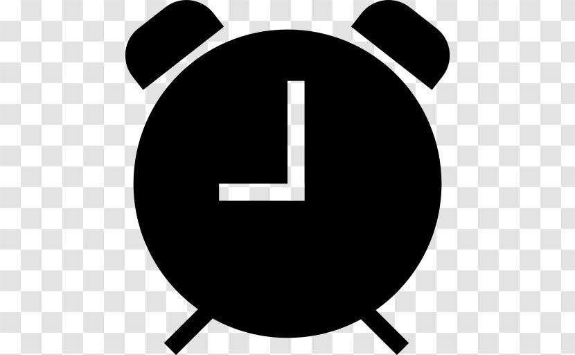 Clock - Black And White - Icon Design Transparent PNG