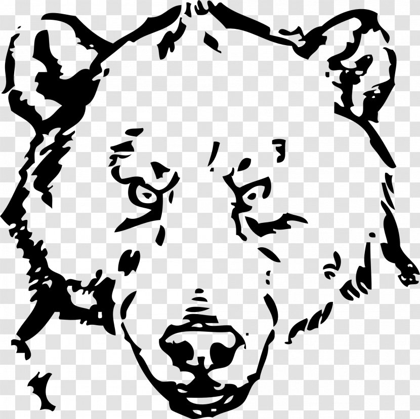American Black Bear Drawing Polar Clip Art - Frame - Bear! Clipart Transparent PNG
