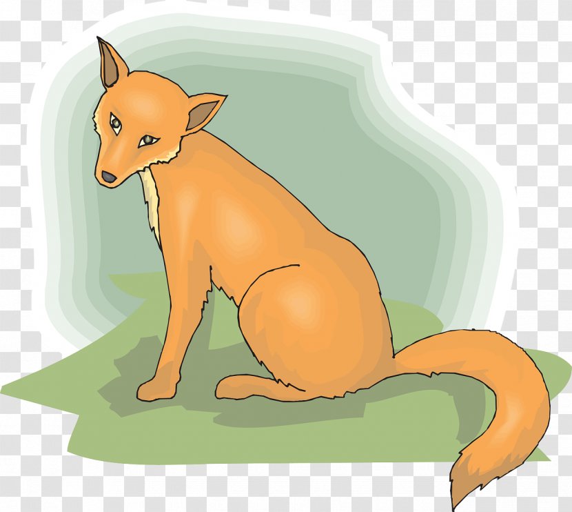 Red Fox Dog Whiskers - Cartoon Transparent PNG