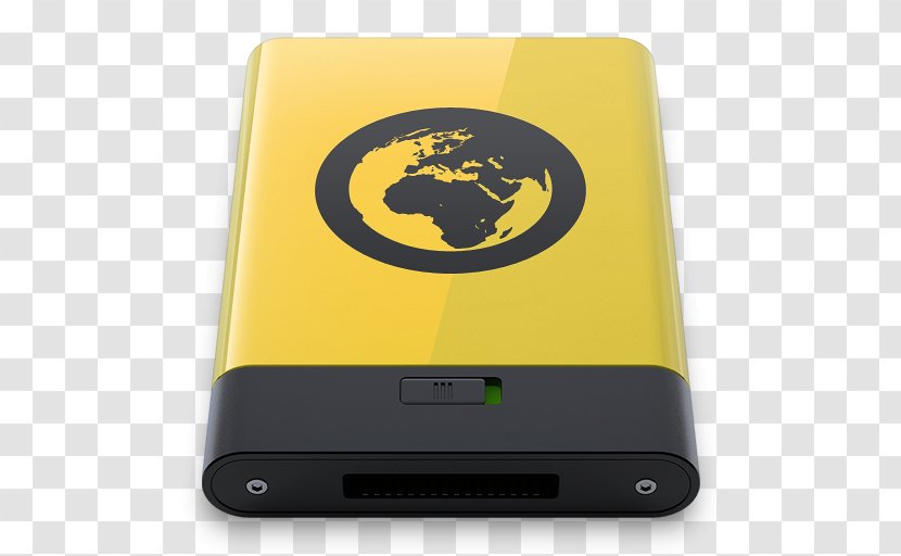 Gadget Multimedia Yellow Font - Backup - Server Transparent PNG