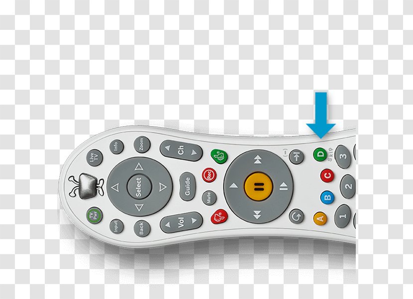 Remote Controls TiVo Digital Video Recorders Bolt - Tivo Roamio - SKIP BUTTON Transparent PNG