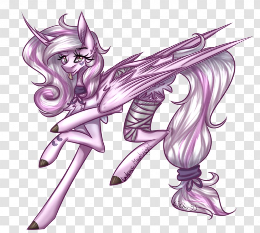 Pony Horse Fairy Sketch - Silhouette Transparent PNG