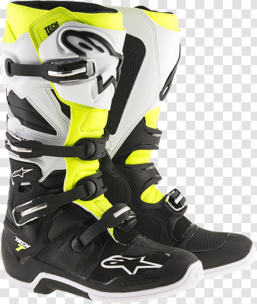Enduro Alpinestars Motorcycle Motocross Technology - Protective Gear In Sports - Riding Boots Transparent PNG