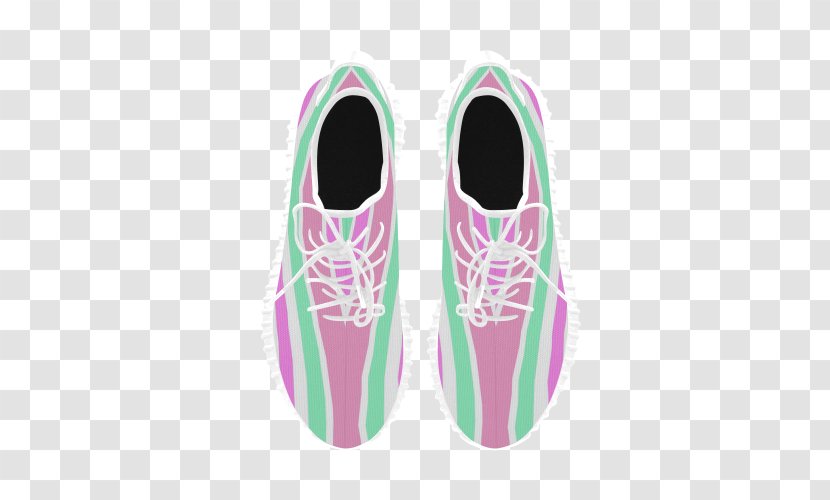 Product Design Pink M Shoe - Striped Pattern Transparent PNG