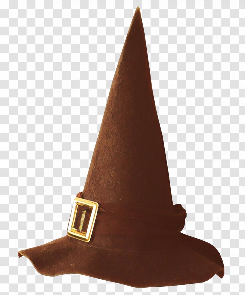 Hat Witch Cone Costume Accessory - Headgear Brown Transparent PNG
