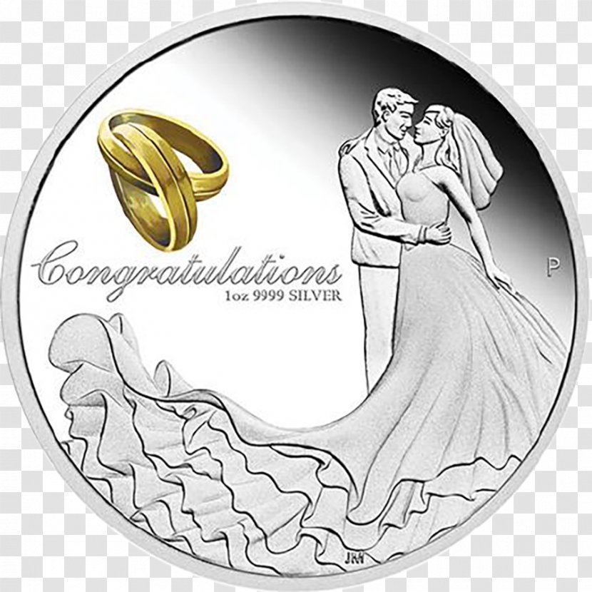 Perth Mint Proof Coinage Wedding Silver - Bridegroom - Coin Transparent PNG