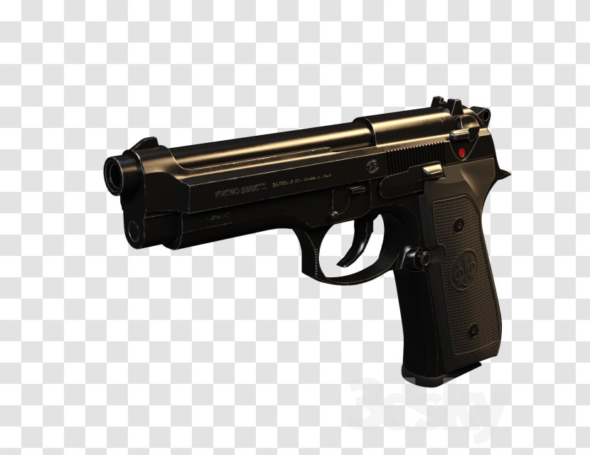 Trigger Airsoft Guns Firearm Ranged Weapon - Gun Accessory - Beretta M9 Transparent PNG