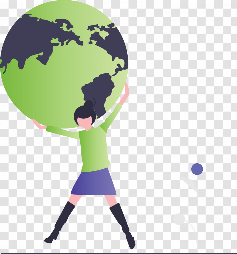 Earth Girl Transparent PNG