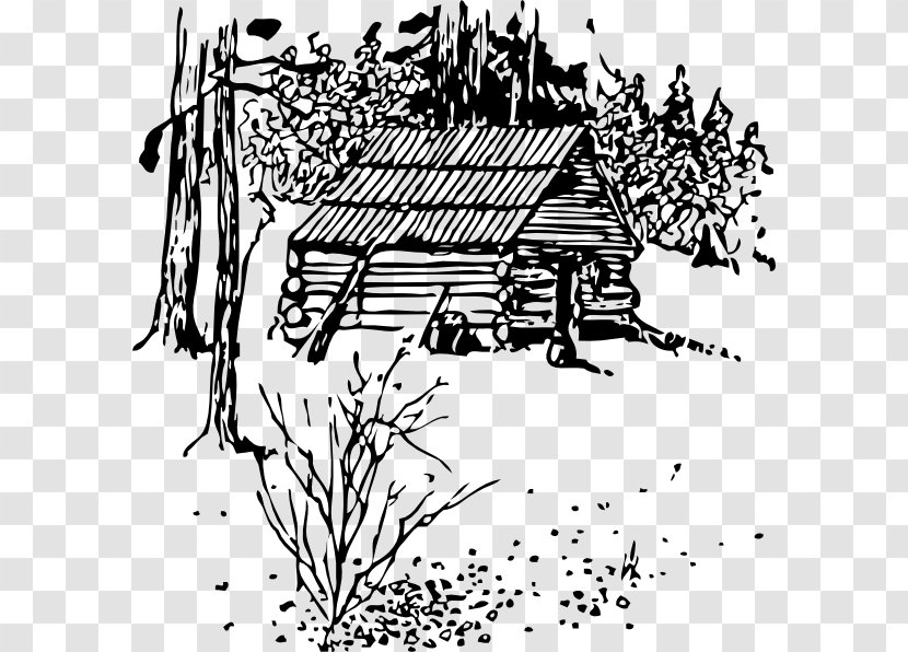 Log Cabin Clip Art - Text - Mountain Cliparts Transparent PNG