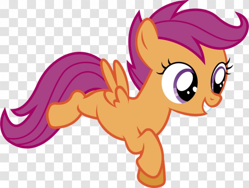 Scootaloo Rainbow Dash Applejack Rarity Pony - Silhouette - Flowing Hair Transparent PNG