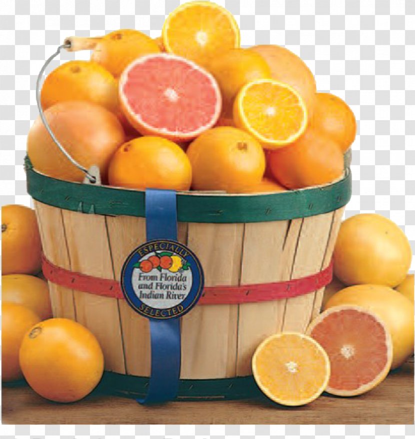 Indian River Juice Orange Food Gift Baskets Tangerine - Citric Acid - Fruit Basket Transparent PNG