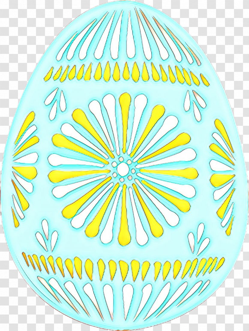 Easter Egg Symmetry Product Line - Turquoise Transparent PNG