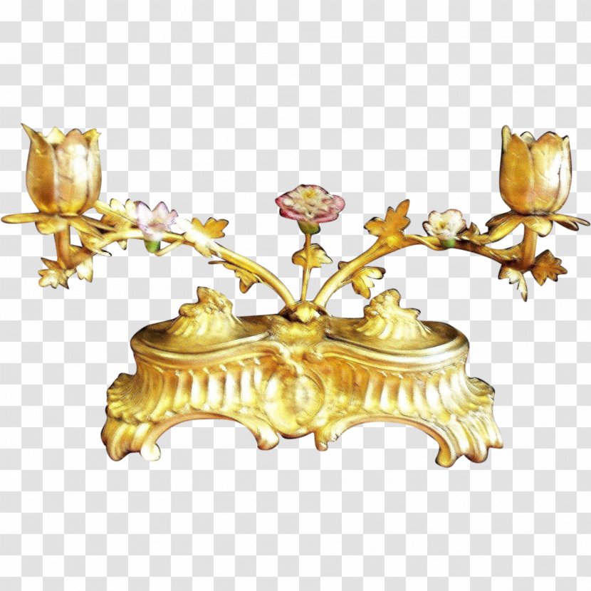 Gilding Rococo Material Porcelain Bronze - 18th Century - Inkwell Transparent PNG