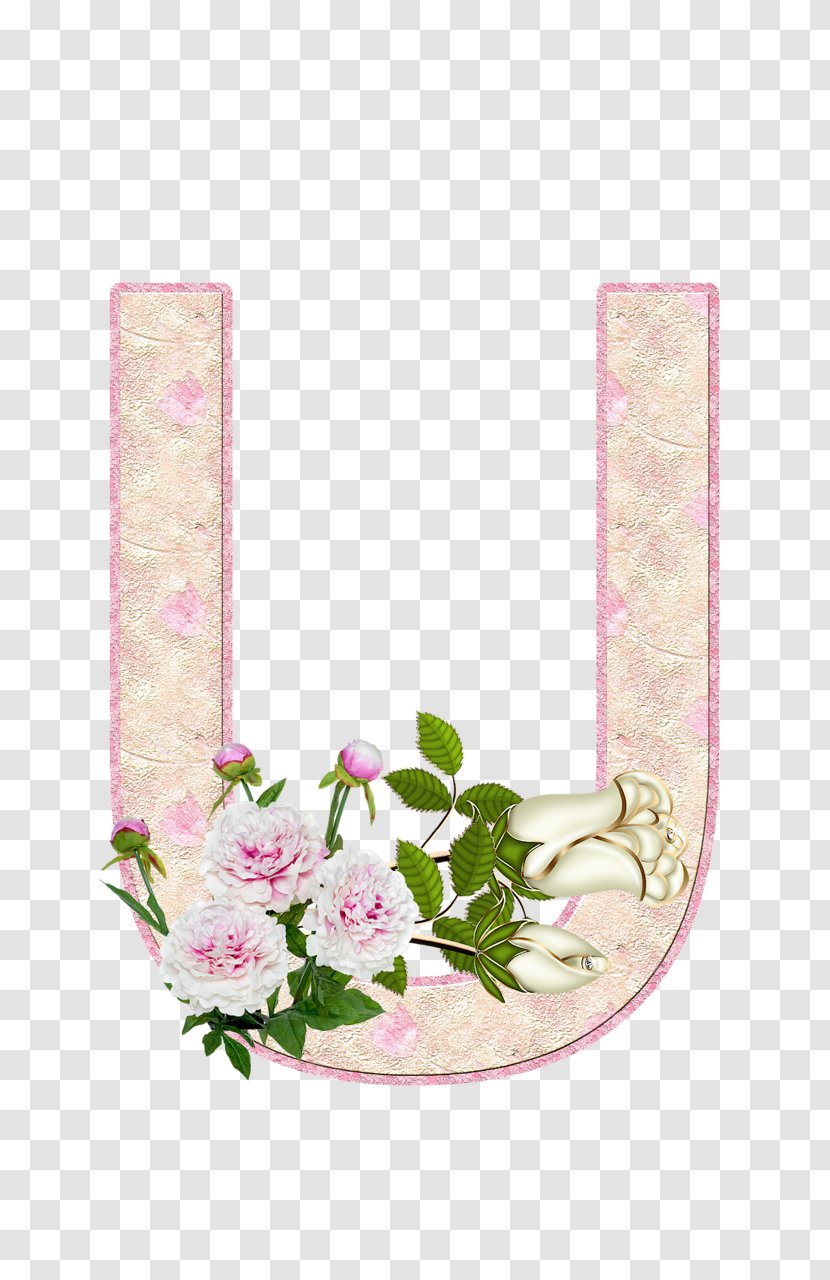 Floral Design Letter Flower Alphabet Image - Decoupage Transparent PNG