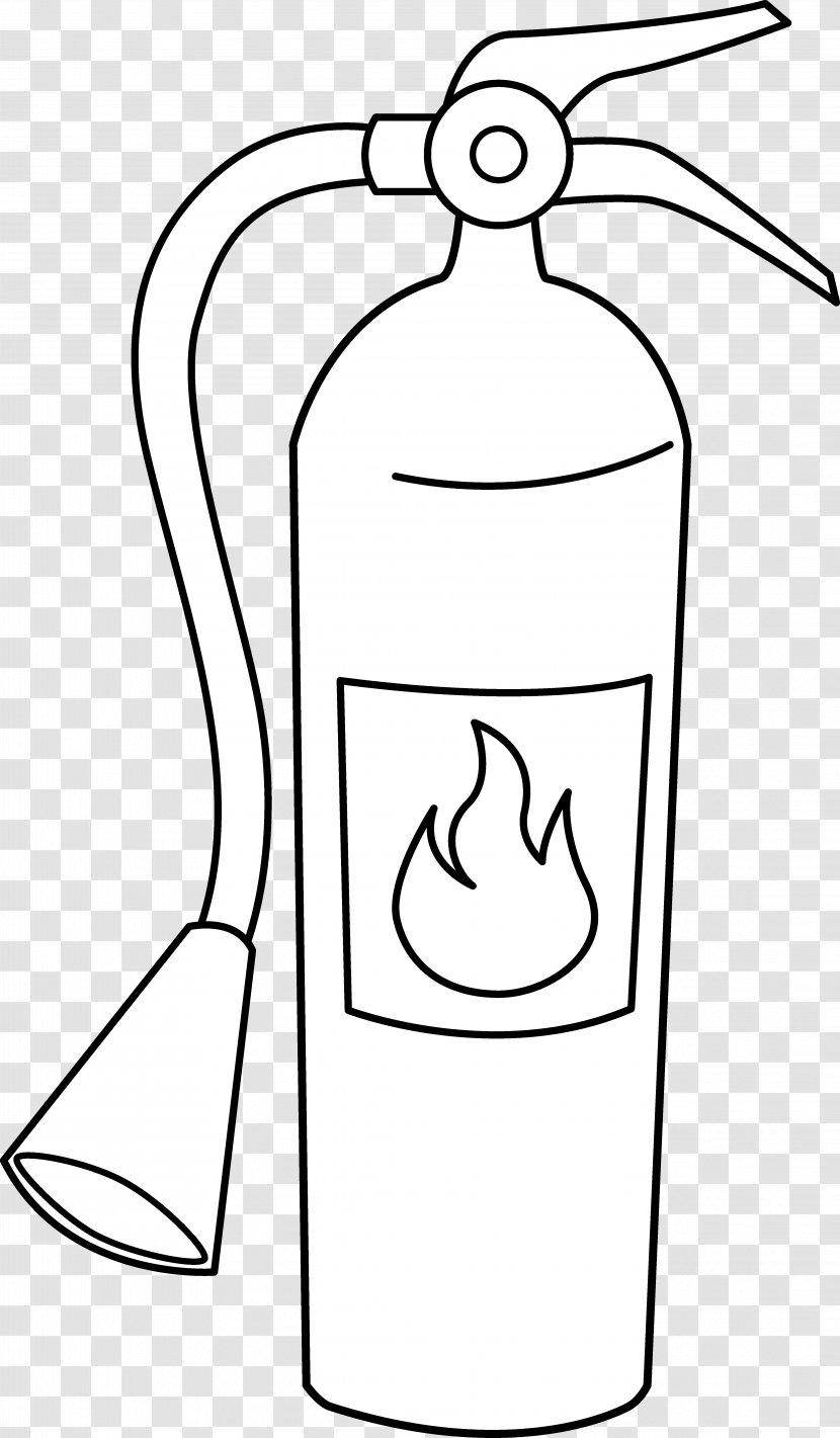 Fire Extinguisher Coloring Book Hydrant Clip Art - Area - Line Cliparts Transparent PNG