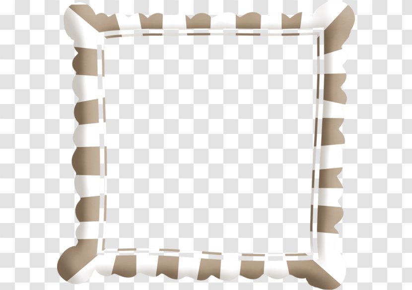 White Clip Art - Rectangle - Brown Frame Transparent PNG