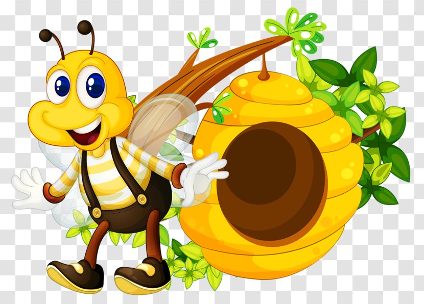 Honey Bee Beehive Clip Art - Pollinator Transparent PNG