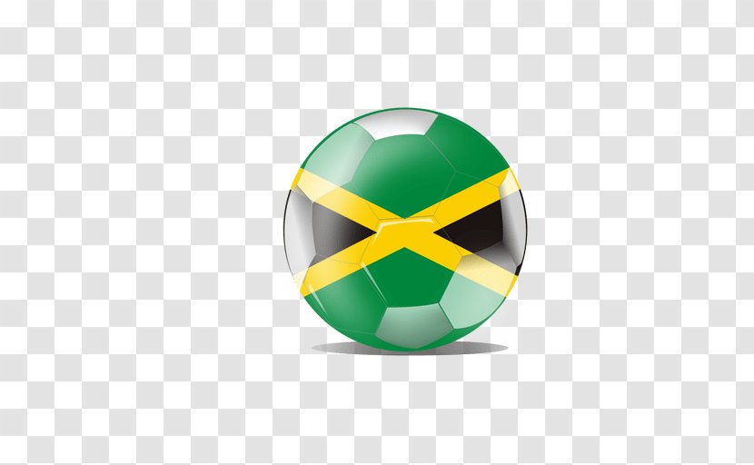 Flag Of Jamaica Ball - Football Transparent PNG
