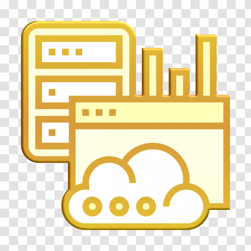 Hosting Icon Server Icon Cloud Service Icon Transparent PNG