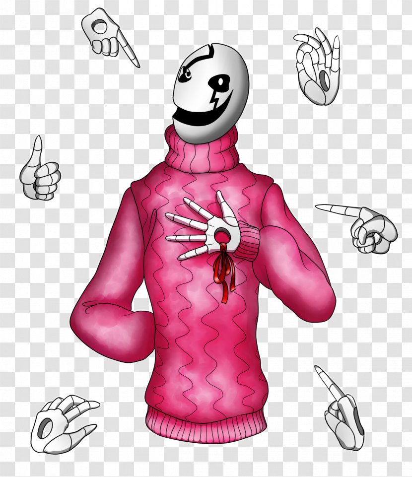 Illustration Pink M Outerwear Cartoon Character - Art - Gaster Streamer Transparent PNG