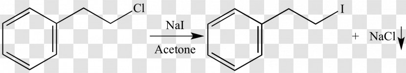 Finkelstein Reaction Organic Chemistry Chemical Sodium Iodide SN2 - Black And White - Illustration Transparent PNG