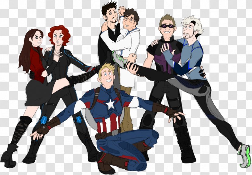 Wanda Maximoff Quicksilver Clint Barton Black Widow Captain America - Social Group Transparent PNG