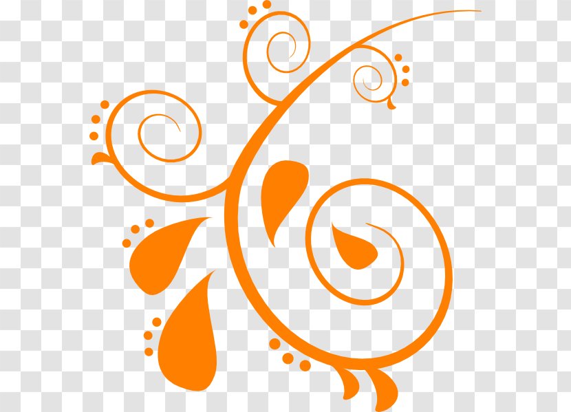 Paisley Royalty-free Clip Art - Orange - Stencil Transparent PNG