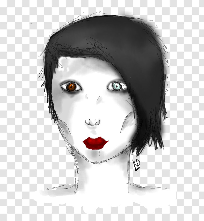 Eyebrow Nose Cheek Eyelash Forehead - Frame - Marilyn Manson Transparent PNG
