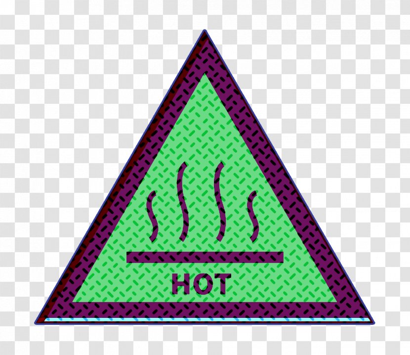 Attention Icon Hot Sign - Triangle Warning Transparent PNG