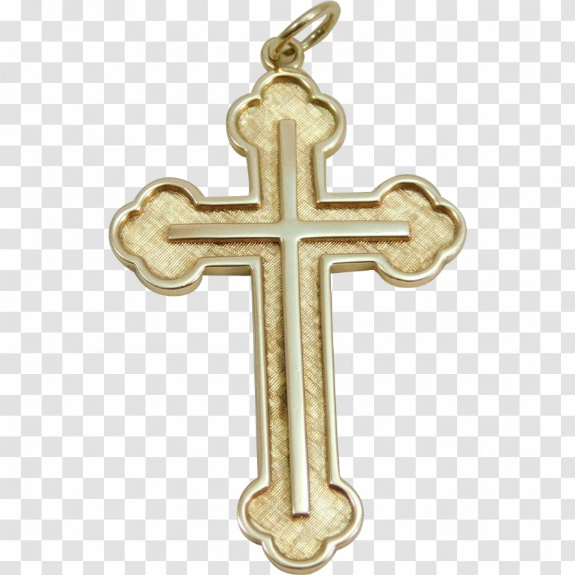 Crucifix Sterling Silver Pin Gold Transparent PNG
