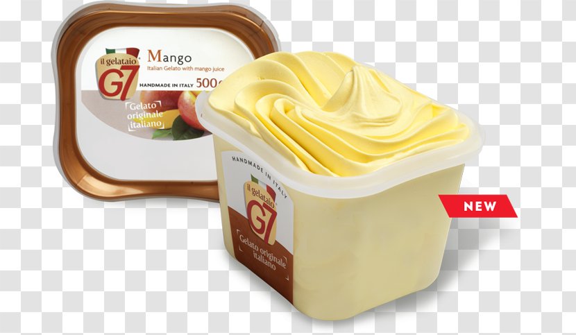 Ice Cream Milk Sorbet Flavor - Dairy Product - Mango Juice Transparent PNG
