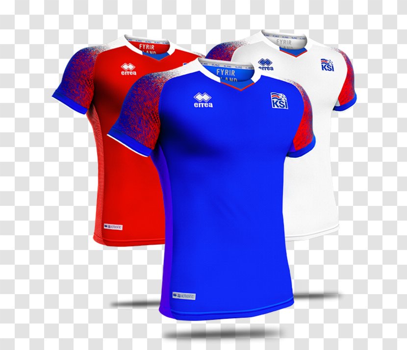 2018 World Cup Iceland National Football Team T-shirt Jersey - Sleeve Transparent PNG