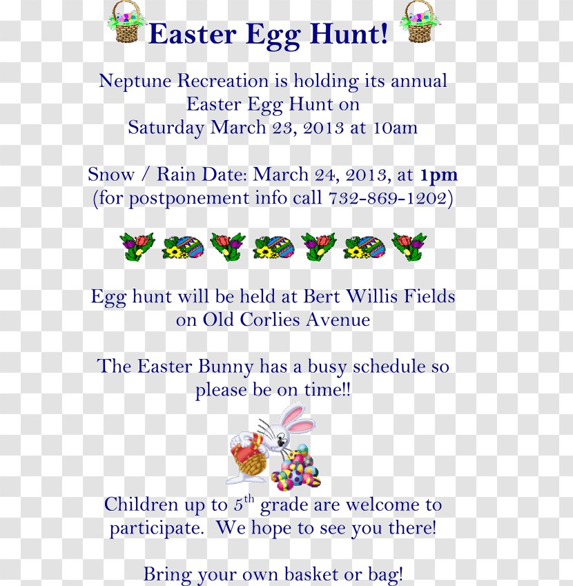 Egg Hunt Easter Line Font - Flyer - Hunter Transparent PNG