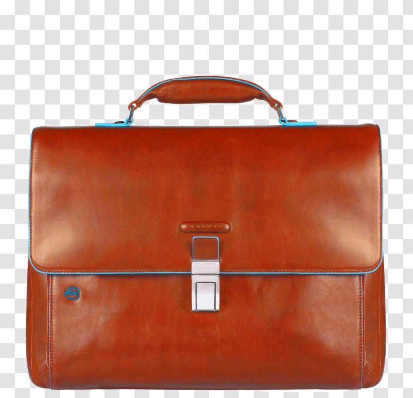 Briefcase Leather Piquadro Handbag - Blue - Bag Transparent PNG