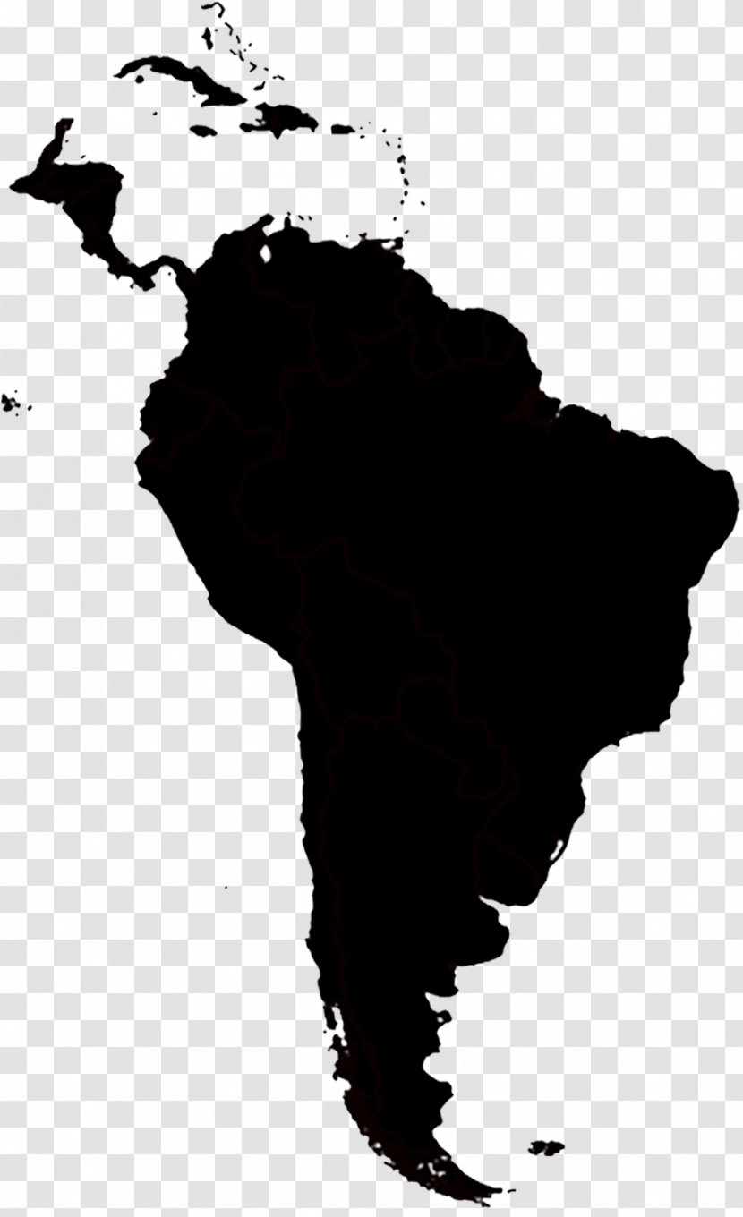 Latin America United States Of South Region Wikimedia Commons - Geography - Latinamerica Silhouette Transparent PNG