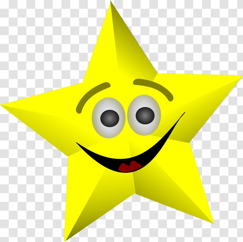 Smiley Face Star Clip Art - Twinkling Transparent PNG