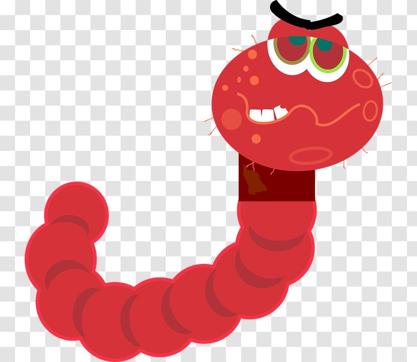 Cartoon Computer - Installation - Worm Red Transparent PNG